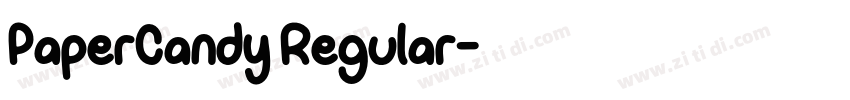 PaperCandy Regular字体转换